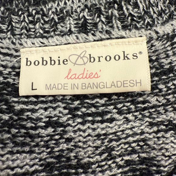 Bobbie Brooks Marled Knit‎ Sweater Dress Women’s Large Gray Black NWT - Picture 12 of 14